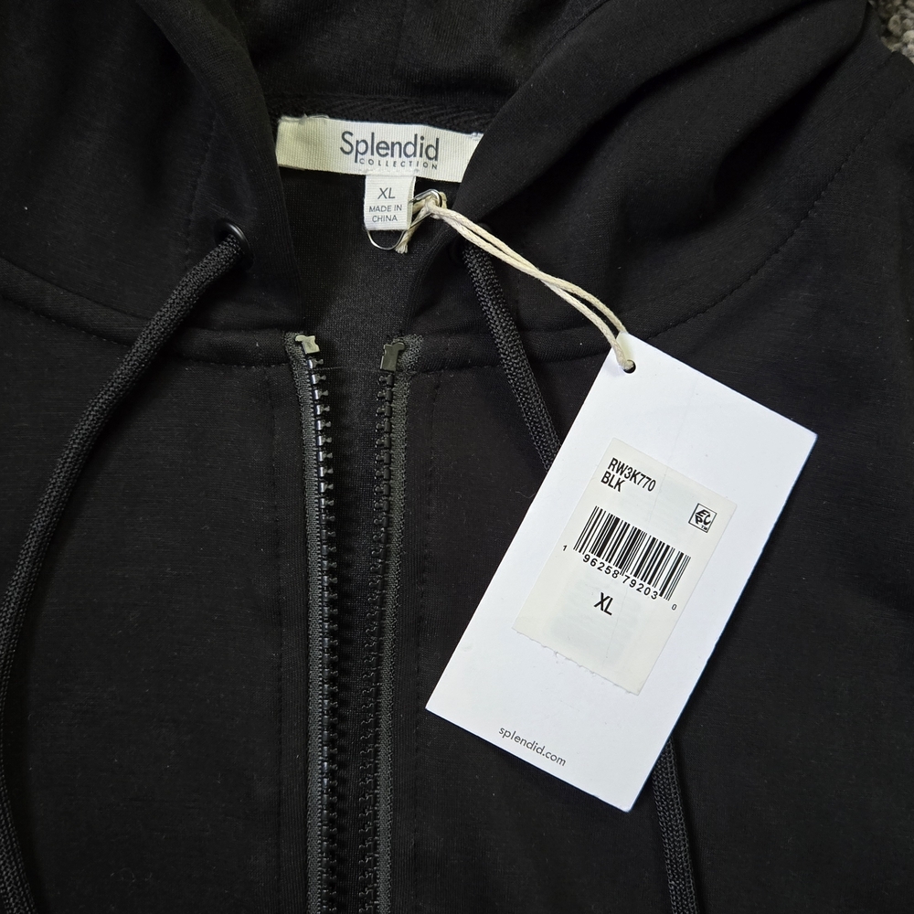 Splendid Super Soft French Terry Zip Up Hoodie NEW size XL - Picture 4 of 8